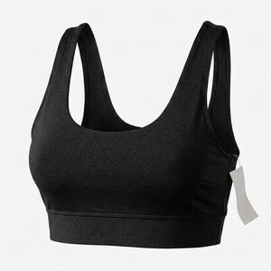 Jenni Intimates Womens Black Fashion Bralette Sports Bra Small 100139253
